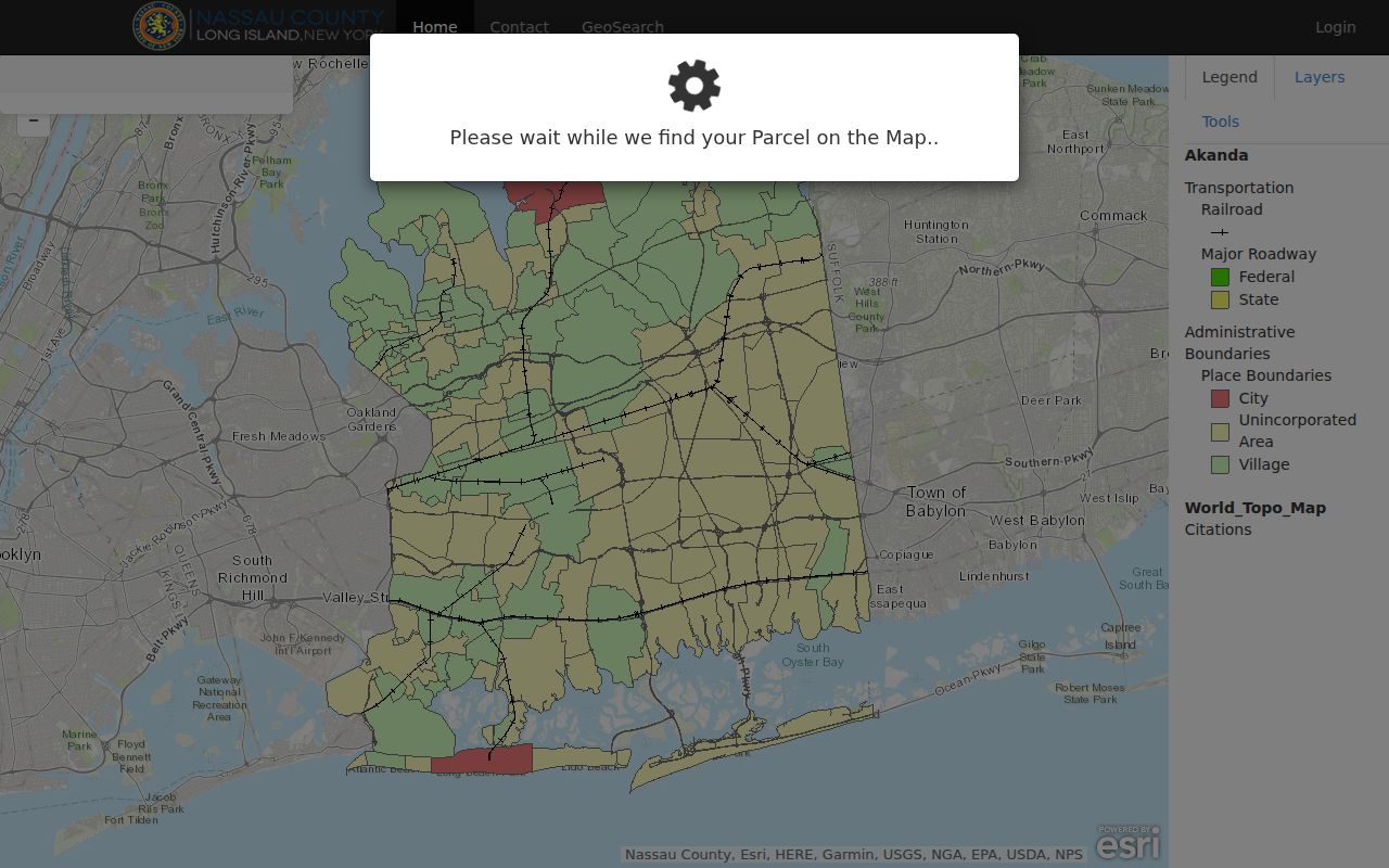 Garden City street directory Nassau GIS parcel and historic map layers